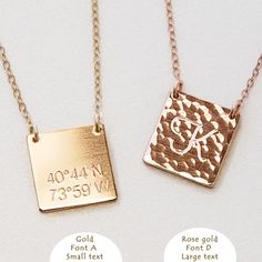 Customized Square Plate Necklace, Personalized tag, Initial Pendant, Squared necklace, Unisex, Gold Filled, Silver SN0010 Daith Jewelry, Tiny Jewelry, Square Plate, Square Necklace, Columbus Day, Plate Necklace, Square Plates, Black Jewelry, Solid Gold Jewelry