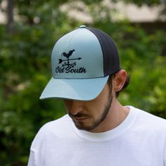 Keeping the hot southern sun out of your eyes and away from your face is important during the heat of June, July and August--both for guys and gals. Our classic, wide-brimmed trucker hat subtly announces your southern roots while shading your head and face. Crown: Structured Pro Crown | Pro-Stitched Finish | Adjustable Snap-Back Visor: Pre-Curved | Curved or Flat - Shape It How You WantSweatband: 3-Part Comfort Cotton FitClosure: Plastic Adjustable Snap-Back Sizes: Adult | One Size Fits Most Suns Out, Flat Shapes, Cool Hats, Snap Backs, Moss Green, Wide Brimmed, Your Head, Your Eyes, The Heat