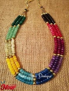 Beaded Wedding Jewelry, Antique Jewellery Designs, Beaded Necklace Diy, Beaded Jewels, Hand Painted Jewelry, Beaded Jewelry Designs, Bead Embroidery Jewelry, Handmade Fashion Jewelry