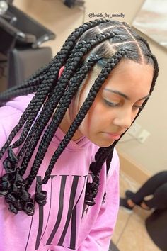 Knotless Jumbo Braids, Cute Braided Hairstyles, Protective Hairstyle