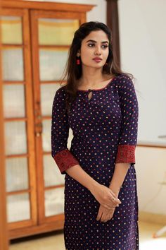 Hima Bindu, Teju Ashwini, Long Salwar, Chudidhar Designs, Printed Kurti Designs, Kalamkari Dresses, Simple Kurti, New Kurti Designs