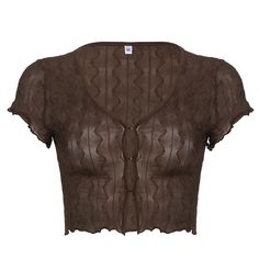 44536535974110|44536536006878|44536536039646 Preppy Tee, Sheer Mesh Top, Street Y2k, Brown Crop Top, Brown Blouse, Mesh Blouse, Modest Skirts, Mesh Shirt, Brown Outfit