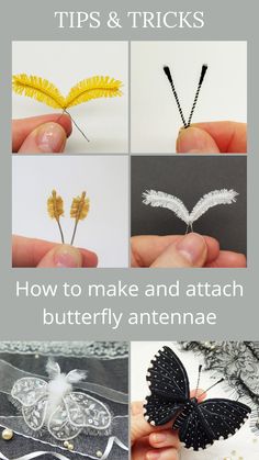 how to make and attach butterfly antenae tips & tricks for beginners - step by step instructions