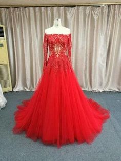 Style #ALS-240 Ball Gown Designs, Red Evening Gown, Off Shoulder Ball Gown, Gown Designs, Red Evening Gowns, Lovely Wedding Dress, American Dress, Couture Bridal Gowns, Couture Looks