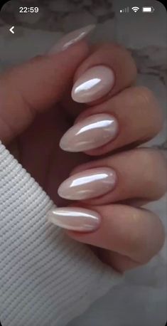 Nails Bridesmaid, Her Nails, Pearl Nails, Nails Wedding, Bride Nails, Nails Almond, Minimalist Nails