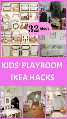 kids'playroom ikea hacks are great for storage and organization in any room