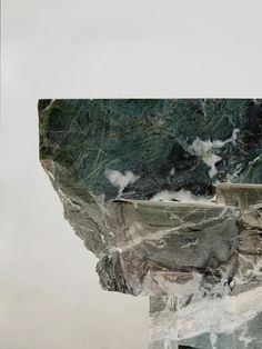 a piece of art that looks like it has been altered to look like a mountain