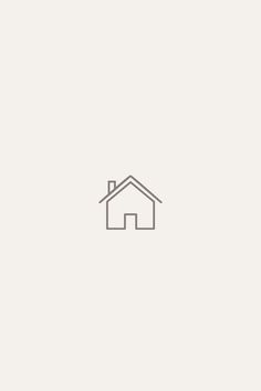 a house with a roof and chimney line art icon for web, mobile app or print