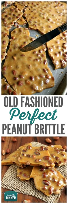 an old fashioned perfect peanut brittle recipe