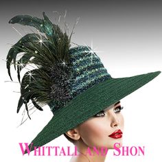 Like its namesake, the evergreen hat is a classic square crown hat made to capture essential style for decades. The varying rich tones of iridescent greens and blacks create a hat that captures light at every angle. Perfect for a day at church or any special occasion, this hat will create an unforgettable silhouette. Green Couture, Special Occasion Hats, Occasion Hats, Couture Hats, Crown Hat, Cowgirl Cowboy, Iridescent Green, Elegant Hats, Feather Hat