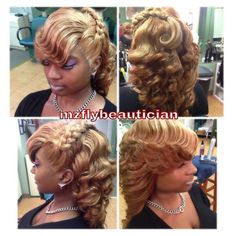 Image of Illusion Braid QuickWeave DVD Quickweave Styles, Braids With Shaved Sides, Stitch Witchery, Wavy Bob Hairstyles, Long Box Braids, Updo Hairstyle, Box Braids Styling, Quick Weave