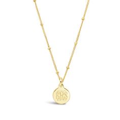 A classic monogram necklace is a must have for every woman's jewelry box! For a traditional monogram, the initial of the last name appears in the middle and is slightly larger. Please enter initials in the exact order that you want them to appear. For example, if your initials were FML, you would type FLM. Classic Initial Necklace As A Gift, Classic Yellow Gold Initial Necklace For Mother's Day, Mother's Day Yellow Gold Classic Initial Necklace, Mother's Day Classic Yellow Gold Initial Necklace, Classic Initial Necklace For Mother's Day Gift, Classic Engraved Initial Necklace As Gift, Classic Engraved Initial Necklace For Gift, Classic Initial Pendant Necklaces As Gift, Elegant Medallion Necklace With Initial Pendant As A Gift