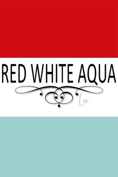 the red white and aqua logo