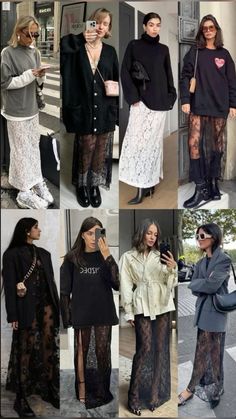 Black And White Outfits, 가을 패션, Autumn Outfit, Mode Inspiration, White Outfits, Outfits Casuales