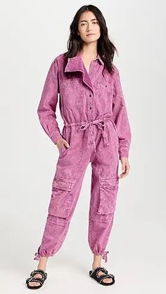 Oak & Acorn Rebelle Reserve Coveralls | Shopbop Casual Workwear Jumpsuit With Flap Pockets, Spring Workwear Denim Jumpsuit With Patch Pockets, Spring Utility Denim Jumpsuit With Side Pockets, Spring Denim Jumpsuit With Patch Pockets For Work, Spring Utility Jumpsuits And Rompers With Pockets, Utility Style Cotton Jumpsuits And Rompers With Cargo Details, Utility Cotton Cargo Jumpsuits And Rompers, Utility Denim Jumpsuit With Patch Pockets For Work, Utility Relaxed Fit Jumpsuits With Cargo Pockets