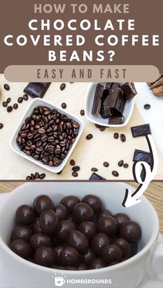 how to make chocolate covered coffee beans?