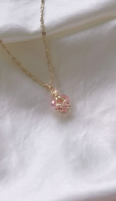 Aesthetic Pink Jewelry, Gold Pink Jewellery, Gold And Pink Necklace, Pink Necklace Aesthetic, Pink Earrings Aesthetic, Jewelry To Buy, Pink Gold Jewelry, Soft Jewelry