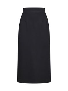 73% Viscose, 23% Polyamide, 4% Elastane Cocktail Midi Skirt, Classic Evening Midi Pencil Skirt, Classic Long Skirt For Formal Occasions, Classic Formal Long Skirt, Classic Relaxed Fit Pencil Skirt For Evening, Classic Formal Pencil Maxi Skirt, Classic Evening Pencil Skirt With Lining, Feminine Chic, Stefano Gabbana