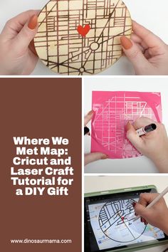 the instructions for how to make a diy map