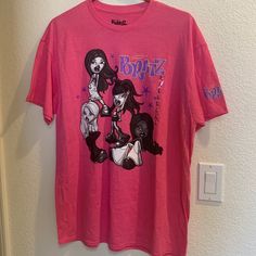 New Without Tags. Size L Pink T Shirt, Bratz Doll, Pink Tshirt, Random Stuff, Womens Tops, Tops & Tees, Dolls, Tags, Pink