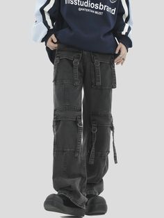 WN7156
■size(cm)




Length
 

Waist
 

Hip
 




S


102


63


96




M


103


67


100




L


104


71


104




XL


105


75


108




■material
55% cotton 29% polyester 16% viscose Black Utility Jeans With Side Pockets, Black Straight Leg Utility Cargo Jeans, Black Urban Jeans For Winter, Urban Black Jeans For Winter, Black Casual Cargo Jeans With Side Pockets, Black Straight Leg Cargo Jeans With Belt Loops, Black Cargo Jeans With Side Pockets For Winter, Black Utility Jeans With Cargo Pockets, Black Techwear Jeans With Side Pockets