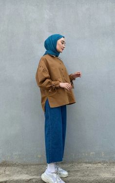 Modest Wear Muslim Casual, Muslimah Fashion Outfits Dresses, Mode Ulzzang, Fashion Top Outfits