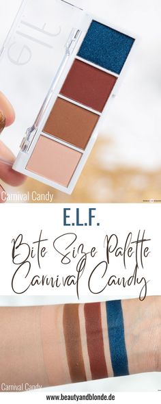 Review mit Swatches der e.l.f. Bite Size Palette Carnival Candy #elf #elfcosmetics #review #bitesizepalette #eyeshadow #eyeshadowpalette #beautyblog #swatches Carnival Candy, Elf Eyeshadow, Make Up Tutorials, Elf Cosmetics, Glycolic Acid, Rose Water, Bite Size, Beauty Blogger, Makeup Ideas