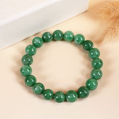 Explore our classic intense green jade beaded bracelets for your everyday outfit. It is made from type A natural Burmese jadeite. Discover bright green jade bracelets, gemstone beads, charm bracelets matching our other jadeite collections. The bracelet is stringed with elastic band that ensures ease to wear and comfort.  All our products are natural, untreated, free from any types of chemical treatments. Material: Type A Genuine Burmese Jade, stringed with elastic band We offer the option to cho Luxury Green Jade Beaded Bracelets, Cheap Spiritual Jade Bracelets, Cheap Green Traditional Bracelets, Cheap Green Holiday Bracelets, Cheap Traditional Green Beaded Bracelets, Cheap Green Braided Bracelet For Women, Bracelets Gemstone, Bracelets Matching, Green Board