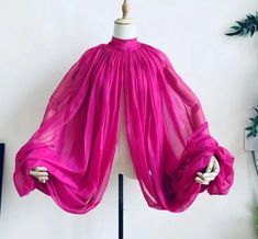 Silk Chiffon Wedding Cloak Puffy Sleeves Short Bolero Bridal Jacket Accessory Chiffon Bolero, Wedding Cloak, Chiffon Jacket, Bolero Wedding, Bridal Bolero, Bridal Jacket, Black Tulle, Mode Inspo, Puffy Sleeves