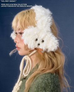 Earmuffs Outfit, Grandpa Outfit, Sick Clothes, Winter Makeup, Women's Headwear, Doll Parts, Winter Hairstyles, Winter 2023, Cross Stitch Flowers