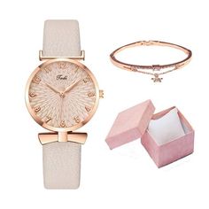 Style Fashion Women's Watch Luxury Leather Band Analog Quartz WristWatch Ladies Watch movement: quartz watch Watch style: simple, casual, fashionable Surface diameter: 32mm Dial thickness: 11mm Mesh belt: stainless steel Mirror material: ordinary glass Product packaging: OPP bag Buckle type: pin buckle Waterproof level: not waterproof The casual and design is small and exquisite, which exudes fashion and This watch is suitable for different styles of clothes. for all kinds of business, leisure, Wrist Watches For Women, Watches Bracelets, Ladies Bracelet Watch, Bracelet Gift Box, Watch Women's, Steel Mirror, Mirror Material, Bracelet Box, Watch Luxury