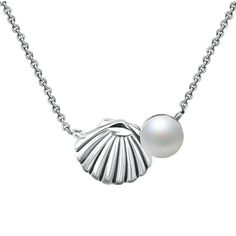 Give your wardrobe a refresh with this Aleure Precioso sterling silver shell and freshwater pearl necklace. Click on this JEWELRY & WATCHES GUIDE to learn about fit, styles, materials and more! Give your wardrobe a refresh with this Aleure Precioso sterling silver shell and freshwater pearl necklace. Click on this JEWELRY & WATCHES GUIDE to learn about fit, styles, materials and more! FEATURES Dimensions: 1/2"L x 3/8"W Chain length: 16 in. Chain type: cable Nickel free Metal: sterling silver Fin Silver Shell-shaped Pearl Necklace, Silver Pearl Necklace In Shell Shape, Silver Elegant Shell-shaped Necklace, Elegant Silver Shell Necklace, Silver Shell-shaped Necklace With Pearl Pendant, Silver Shell Necklaces With Pearl Charm, Elegant Silver Pearl Shell Necklace, White Gemstones, Pearl Details