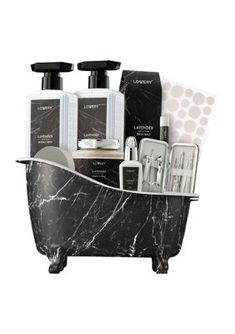 LUXURIOUS HOME SPA EXPERIENCE - Reclaim a sense of tranquility and a magical feeling of serenity with Lovery Lavender Bath Set. Add this to your evening ritual and enjoy the real voyage to the authentic calm of the French Countryside. Our Bath and Shower Essentials are Paraben and Cruelty Free. Bring a smile to your Mom, Girlfriend, Wife, Mother, Daughter or Beloved Ones. * BATH AND BODY GIFT SET This Handmade Bath and Body Gift Basket comes in sophisticated packaging. Our Elegant Shower Gel and Sophisticated Packaging, Lavender Birthday, Bath And Body Gift Set, Birthday Gift Basket, Bath & Body Gift Set, Shower Essentials, Lavender Bath Salts, Salt Body Scrub, Spa Gift Basket