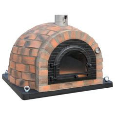 Pro Forno Rustico Red Oven Pizza Brick Oven, Full Glass Door, Pizza Oven Fireplace, Rustic Pizza, Oven Fireplace, Refractory Brick, Brick Pizza Oven, Fire Pizza, Pizza Oven Outdoor