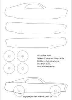 the instructions for how to make a paper car