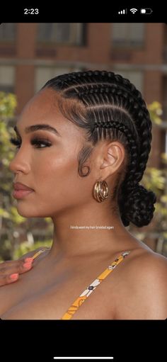 Stitch Cornrows For Black Women, Straight Back Stitch Braids, 4 Stitch Braids, Woman With Braids, Straight Backs, Hairstyles Pictures, Protective Hairstyles For Natural Hair, Feed In Braids Hairstyles, Twist Braid