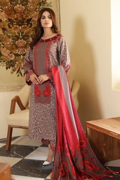 Charizma CVW3-08 Virsa Printed Shawl Collection Red Digital Print Unstitched Wedding Suit, Red Printed Lawn Suit For Wedding, Red Unstitched Wedding Suit With Digital Print, Unstitched Embroidered Patterned Sets, Wedding Lawn Suit In Red With Printed Details, Traditional Printed Unstitched Suit For Formal Occasions, Traditional Red Unstitched Suit With Digital Print, Red Printed Unstitched Suit For Eid, Formal Printed Cotton Lawn Suit