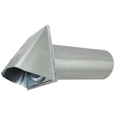 a metal exhaust pipe with a cone on the top and an outlet in the middle