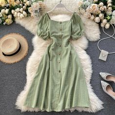 aku bertahan hidup untuk kalian, terima kasih. (proses revisi) RANK… #fiksiremaja # Fiksi Remaja # amreading # books # wattpad Plaid Dress Vintage, Korean Fashion Dress, Fashion Attire, Girls Fashion Clothes, Teenage Fashion Outfits, Mode Inspiration, Plaid Dress, Teen Fashion Outfits, Looks Vintage