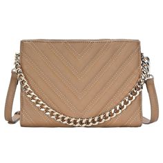 Accessorize in style with this Madison West Gigi crossbody bag. How do you accessorize? Check out our ACCESSORIES GUIDE for essential tips to elevate your style with must-have accessories.PRODUCT FEATURES 9.25"L x 2.25"W x 6.5"H Chain-link handle drop length: 5.5'' Strap drop length: 21" - 25" Removable/adjustable crossbody strap Closure: magnetic snap Gold-tone hardware Interior: 1 zip pocket, 3 card slotsCONSTRUCTION & CARE Body: PU Lining: polyester Wipe clean Imported Size: One Size. Gender: Beige Shoulder Bag With Chain Strap, Shopping Chain Strap Crossbody Shoulder Bag, Shopping Crossbody Shoulder Bag With Chain Strap, Crossbody Shoulder Bag With Chain Strap For Shopping, Shopping Shoulder Bag With Chain Strap, Beige Crossbody Evening Bag For Everyday Use, Beige Crossbody Clutch For Mobile Phone, Beige Crossbody Evening Bag With Chain Strap, Beige Crossbody Box Bag With Chain Strap