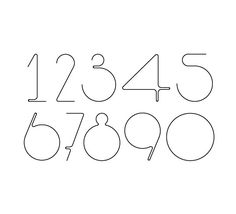 the numbers are drawn in black and white