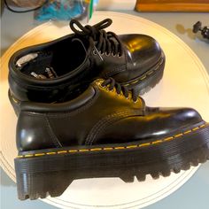 Black , Shiny , Perfect Gift For Someone Special At A Discounted Rate. The Only Thing We Don’t Have Is The Box. Please Text Me If Interested. Muse Of Music, Dream Outfits, Dr Martens Black, Hype Shoes, Dr Martens Shoes, Martens Shoes, Pretty Shoes, Doc Martens, Text Me