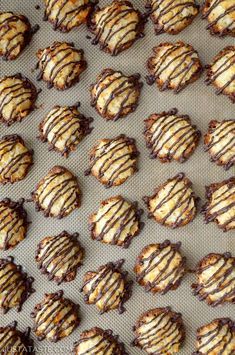 chocolate covered cookies on a baking sheet ready to be baked