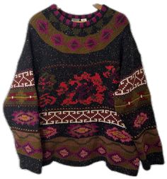 Pullover Sweater Women, Knit Pullover, Knitted Pullover Sweaters, Sweater Black, Fair Isle, Knitted Pullover, Pullover Sweater, Black Sweaters, Pullover Sweaters