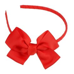 Feature: Fashion style and easy to use, fit for almost females in daily use and can comfortably clamp the hair and provide firm support without falling. The beauty Bow hairband can also modify the face shape, making the face smaller and more lovely. A Chic hair accessory can amp up your everyday style. Great gift idea for your lover, family, friends, and yourself, suitable for girl, or women. Nice Cute hairbands for everyday wear. Size: 4.76''x0.35''(L*W).  Color: Red.  Gender: female.  Age Grou Cute Hairbands, Bow Hairband, Chic Hair, Wide Headband, Girls Headbands, Face Shape, Everyday Style, Hair Accessory, Hair Band