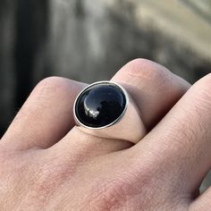 Onyx Signet Ring , Ring For Husband , Round Classic Onyx Ring , Onyx Wedding Ring , Onyx Signet Ring , Valentine's Day Gift, Gift for Men ★Item Details * Gender : Male / Female * Material : 925K Sterling Silver * Total weight : 13 Grams * Gemstone : Onyx Stone ✔ Ready to Ship in 1-2 Business Days .. ✔ Shipped to the Worldwide 1-5 business days with free shipping... ✔ The product will be sent to you with a handmade wooden box to avoid any damage during shipping... ✔ Visit our store, browse other Modern Onyx Signet Ring For Gift, Modern Onyx Signet Ring Gift, Adjustable Gemstone Signet Ring, Classic Onyx Rings For Promise, Classic Onyx Promise Ring, Modern Adjustable Signet Ring, Modern Onyx Rings For Anniversary, Modern Onyx Ring For Anniversary, Modern Black Dome Ring As A Gift