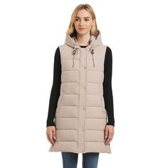 Stay stylish and cozy when colder weather hits with this women's hooded puffer vest from Modern Supply by Sanctuary.Click on this WOMEN'S GUIDE to find the perfect fit and more! Stay stylish and cozy when colder weather hits with this women's hooded puffer vest from Modern Supply by Sanctuary.Click on this WOMEN'S GUIDE to find the perfect fit and more! FEATURES Attached hood Sleeveless Water-resistant technology Super soft Snap & zipper closure Two front pockets Fully linedFIT & SIZING 34-in. l Cozy Winter Vest For Cold Weather, Beige Winter Vest For Cold Weather, Beige Vest For Cold Weather In Winter, Beige Vest For Cold Weather And Winter, Outdoor Vest With Detachable Hood For Fall, Fall Outdoor Vest With Detachable Hood, Outdoor Fall Vest With Detachable Hood, Beige Vest For Winter Cold Weather, Casual Fall Vest With Detachable Hood