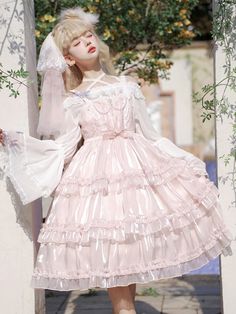 Size 			S 			M 			L 			XL 		 		 			Bust 			86 			90 			94 			98 		 		 			Waist 			68 			72 			76 			80 		 		 			Full Length 			92 			93 			94 			95 White Harajuku Skirt With Ruffles, White Harajuku Style Ruffled Skirt, Sweet Ruffled Skirt For Party, Pink Harajuku Ruffle Skirt, Pink Harajuku Skirt With Ruffles, Harajuku Ruffled Skirt For Summer, Harajuku Style Pink Ruffled Skirt, Spring Fairy Kei Ruffled Skirt, Sweet Tiered Skirt With Ruffles