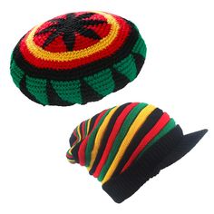 PRICES MAY VARY. （1）Rasta reggae style looks very fashion. （2）With its multicoloured all-over pattern,Lierys draws all eyes to it.This high quality headgear enhances modern leisure outfits with its youthful sense of esprit. （3） Knit made ,Stretch and warm. （4） One size: 56-58 Head circumference. wool knit rasta hat reggae jamaican cap hippie beanie hat crochet knitted slouchy baggy cap wool knit rasta beret hat reggae jamaican cap hip hop hippie slinky beanie hats for men women Beanie Hat Crochet, Rasta Hat, Reggae Style, Bonnet Crochet, Hip Hop Hat, Hat Crochet, Beret Hat, Hat For Man, Wool Knit