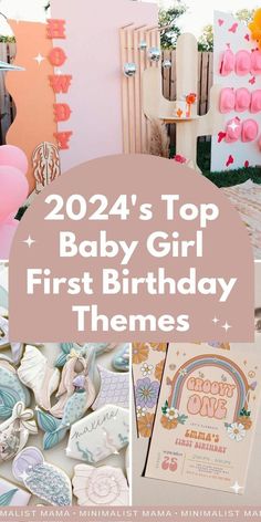 the top baby girl first birthday themes